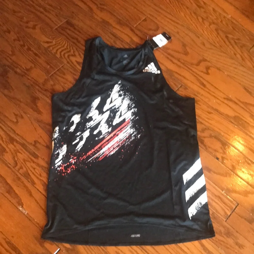 Adidas Sub 2 Men's Racing Singlet Graphic dryfit Running Tank Top & Half-Tights